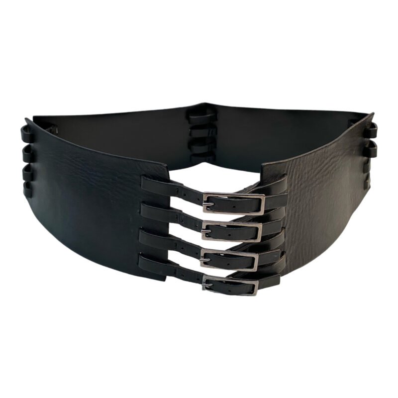 Amanda Wakeley Black Leather Belt